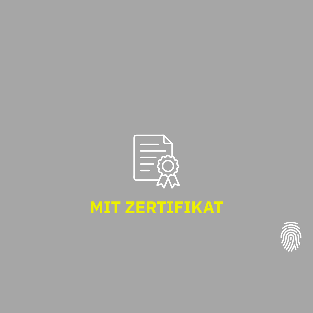 Mit Zertifikat