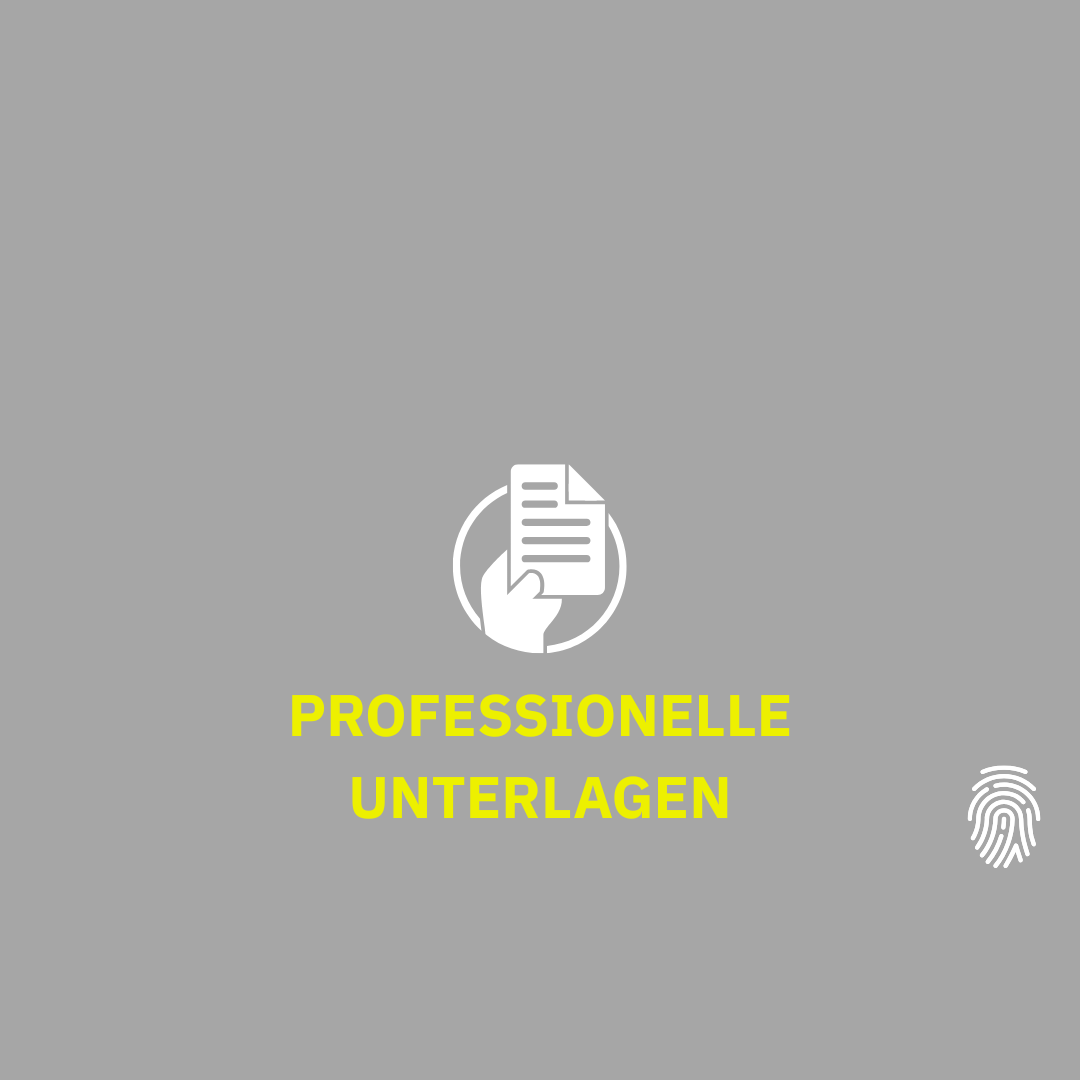 Professionelle Unterlagen